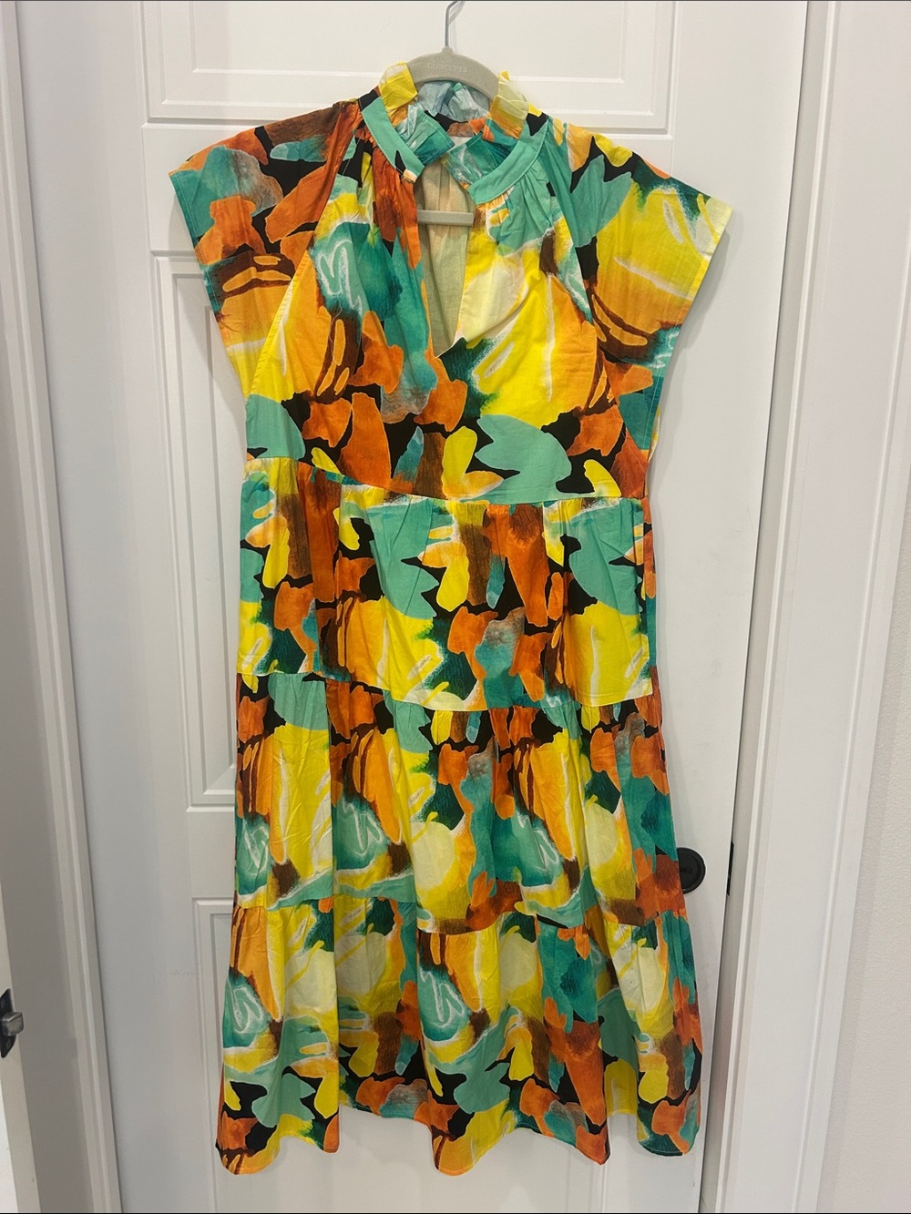 Pinch Multicolor Abstract Floral Shirt - Yellow, Teal & Orange Accents